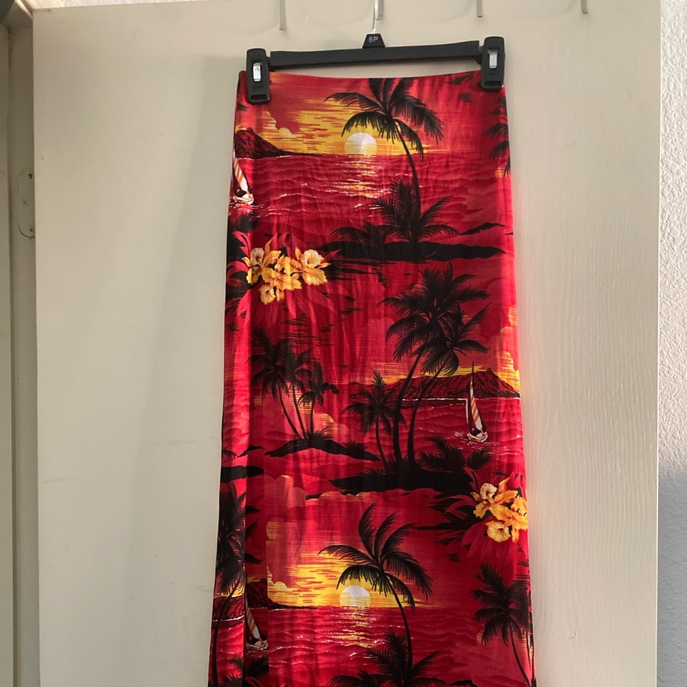 Hawaiian maxi skirt